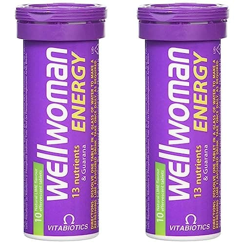 Image of Wellwoman Energy Lime, 10 Effervescent Tablets (Pack of 2)