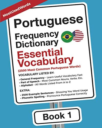 Image of Portuguese Frequency Dictionary - Essential Vocabulary: 2500 Most Common Portuguese Words (Learn Portuguese with the Portuguese Frequency Dictionaries)