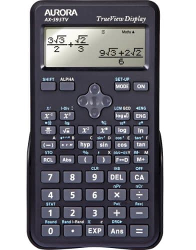 Image of Aurora Dot Matrix Scientific Calculator - Black (Pack of 1), AX-595TV