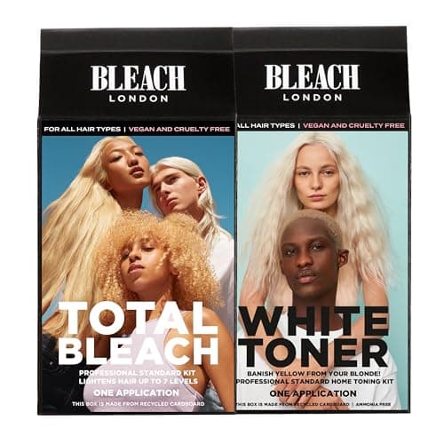Image of BLEACH LONDON Total Bleach Kit x BLEACH LONDON White Toner Kit, For Creating a Cool Blonde Base