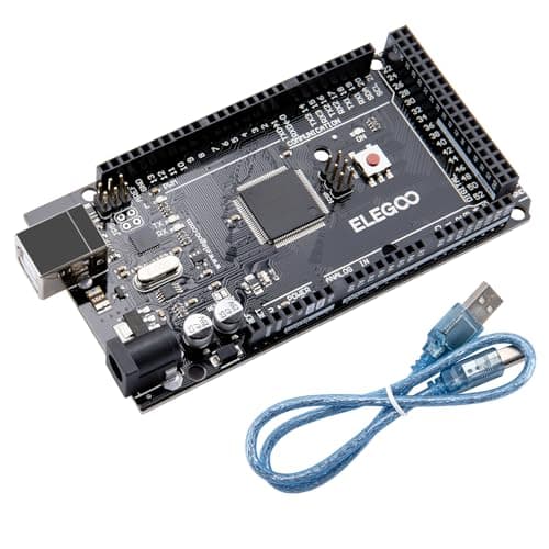 Image of ELEGOO MEGA 2560 R3 Controller Board Compatible with Arduino IDE with USB Cable Black Version