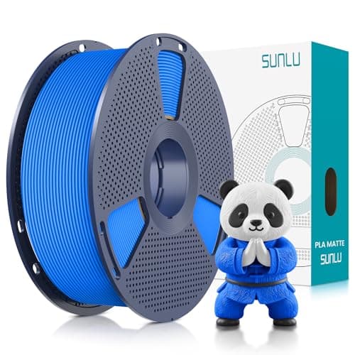 Image of SUNLU 3D Printer Filament PLA Matte 1.75mm, Neatly Wound Filament, Smooth Matte Finish, Print with 99% FDM 3D Printers, 1kg Spool (2.2lbs), 330 Meters, Matte Blue
