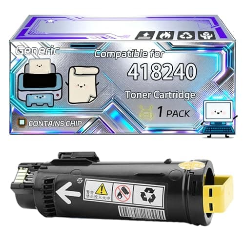Image of 418240 Toner Cartridge Compatible for Ricoh IM C 530 F IM C 530 FB IM C 530 Series Printers, With Chip, 20500 Pages, Vibrant Colours (1 Pack Yellow)
