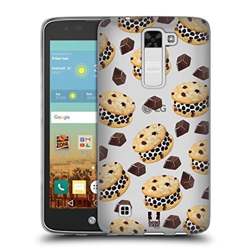 Image of Head Case Designs Chip Cookie Chocolate Desserts Soft Gel Case Compatible With LG K7 K330 / Tribute 5