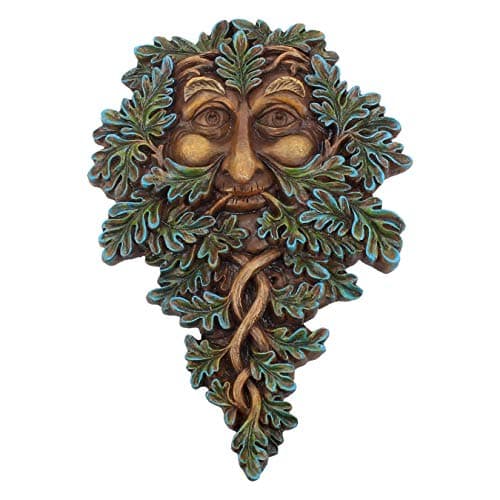 Image of Nemesis Now Oak Guardian Tree Spirit Plaque 19.5cm – Green Man Wall Decor – Hand-Painted Resin Ornament