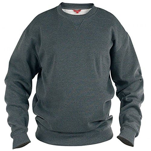 Image of Rockford Big Men's Kingsize Crew Grey Sweatshirt - 2XL-6XL 7XL Grey