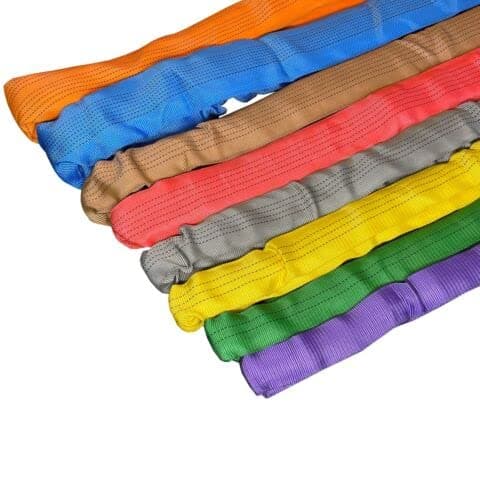 Image of Lifting Round Slings Polyester Endless Lifting Strop 1 Ton to 10 Ton (Violet (1 Tonne SWL), 3M EWL (6M CIRC))