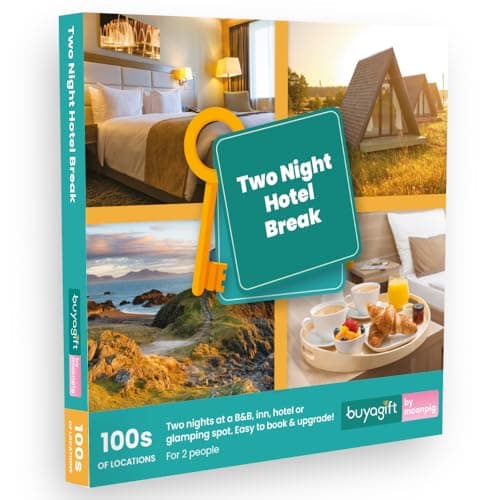 Image of Buyagift Two Night Hotel Escape for Two People Flexible Short Break Across the UK and Europe - Relaxing Getaway Gift Experience