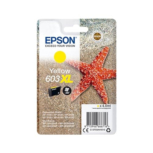 Image of Epson 603XL Yellow Starfish Genuine, Ink Cartridge