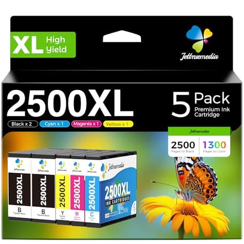 Image of 2500XL Ink Cartridges for Canon PGI-2500XL PGI 2500XL 2500 XL Ink Cartridges for Canon Maxify MB5050 MB5150 MB5450 MB5350 iB4150 MB4050 MB5155 MB5455 iB4000 iB4100 iB4050 MB5000 MB5100 MB5300 MB5400