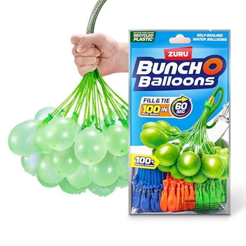 Image of Bunch O Balloons 100 Rapid-Filling Self-Sealing Water Balloons, Colors May Vary, (3 Pack)