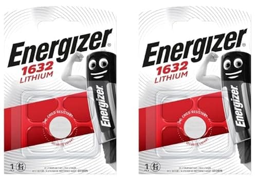 Image of 2 Pack of EnergizerCell CR1632 3V Lithium Coin Battery Button Battery, Use for Car Keys, Van Key Fobs, Scales, Toys, LED lights, etc.
