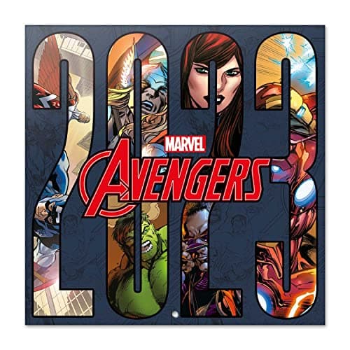Image of Grupo Erik Marvel Avengers Wall Calendar 2023 12' x 12' FSC| 12 Month Planner | Square Wall Calendar 2023 | Family Planner Calendar 2023 | Marvel Calendar 2023 | Marvel Gifts | Free Marvel Poster