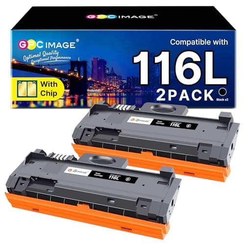 Image of GPC Image MLT D116L D116S Compatible Toner Replacement for Samsung MLT D116L D116S to use with Xpress SL-M2835DW M2825ND M2825DW M2885FW M2675 M2675FN M2875FD M2625 M2626 M2676 M2825 (Black, 2-Pack)
