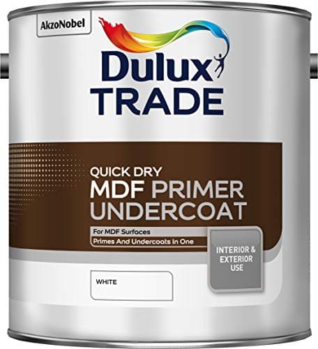 Image of Dulux Trade Quick Dry MDF Primer Undercoat 2.5 Litres Tracked Postage
