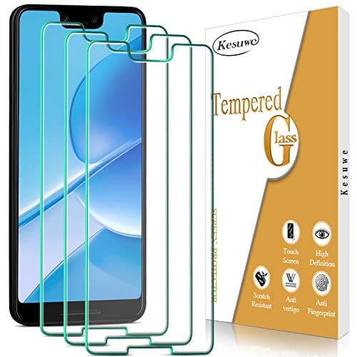 Image of Kesuwe [3 Pack] Screen Protector for Google Pixel 3 XL Tempered Glass, Anti Scratch, Anti Fingerprint, 9H Hardness, Case Friendly, Bubble Free, Easy Installation