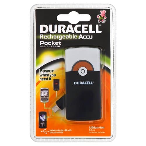 Image of Duracell Rechargeable Accu Pocket USB Charger