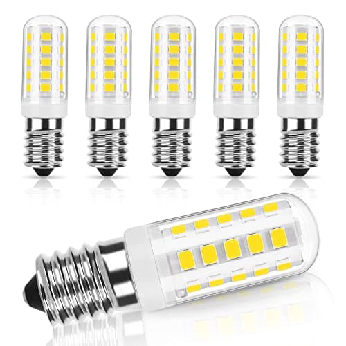 Image of DiCUNO E14 LED Bulb Dimmable E14 Small Edison Screw Lamps, 2.5W (30W Equivalent), Cool White 6000K, 300LM, 230V SES Light Bulbs for Salt Lamp/Home Lighting, Pack of 6