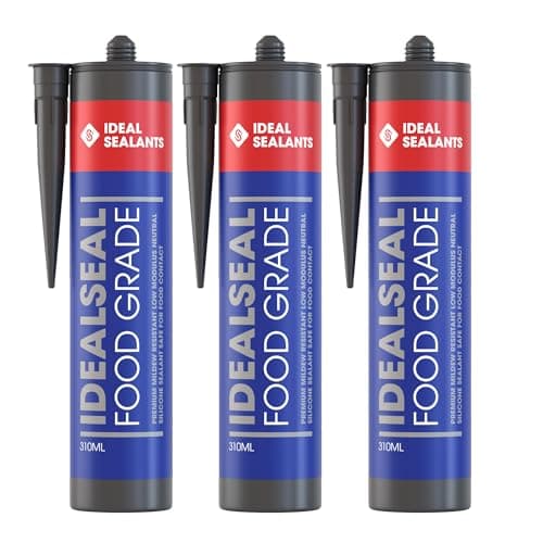 Image of Idealseal Food Grade White Silicone Sealant 310ml | Pack of 3