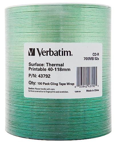 Image of CD-R Printable, 52x 700MB, Pack of 100