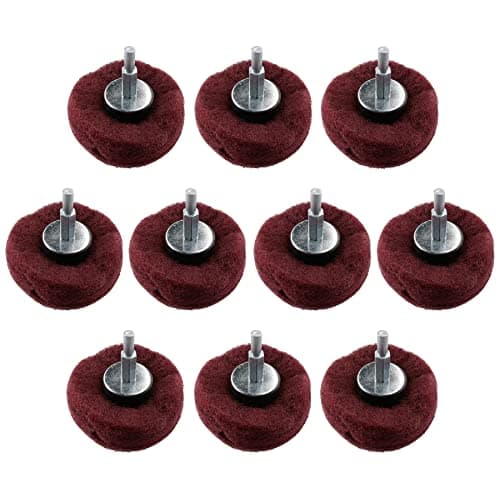 Image of Dome Shaped Sanding Polishing Cleaning Mop 75mm Width 240 Grit 6mm Shank 10pk