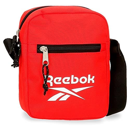 Image of Reebok Boston Red Messenger Bag, 17 x 21 x 7 cm, Polyester