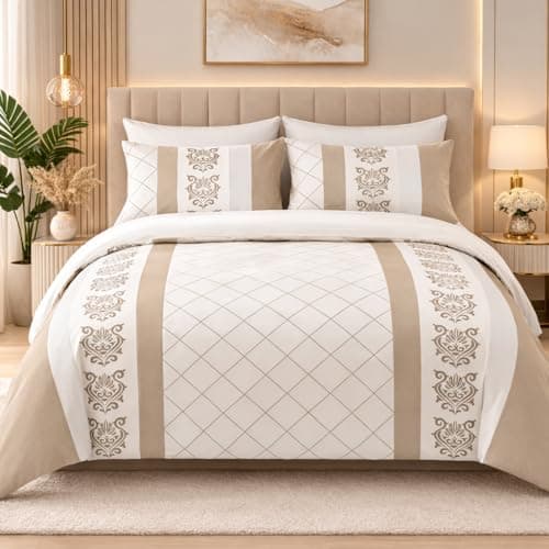 Image of Lazzaro King Size Duvet Cover Sets - Premium Microfiber Kingsize Duvet Cover Sets (230 x 220 cm) 3 PCs - Ultrasoft Hypoallergenic Reversible Quilt Cover Bedding Set With Zipper Closure