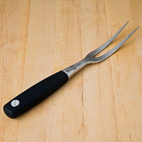 Image of Mercer Culinary Genesis 6-Inch Stainless Steel Forged Carving Fork, Black