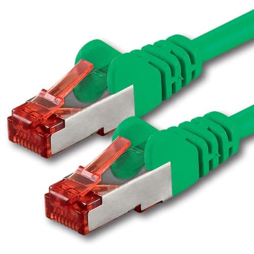 Image of 1aTTack.de 1x 7.5m - Cat 6 network cable patch cable Cat6 RJ45 SFTP - green