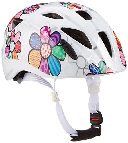 Image of ALPINA Unisex - Children, XIMO FLASH cycling helmet, white flower gloss, 49-54 cm