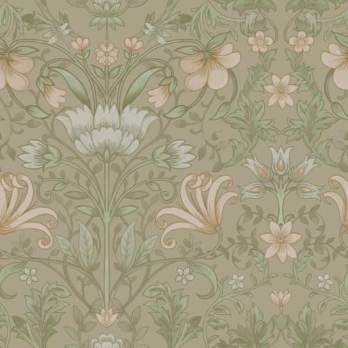 Image of Holden Decor Vintage Floral Beige Wallpaper 13551 - Botanical Flower Leaf Garden