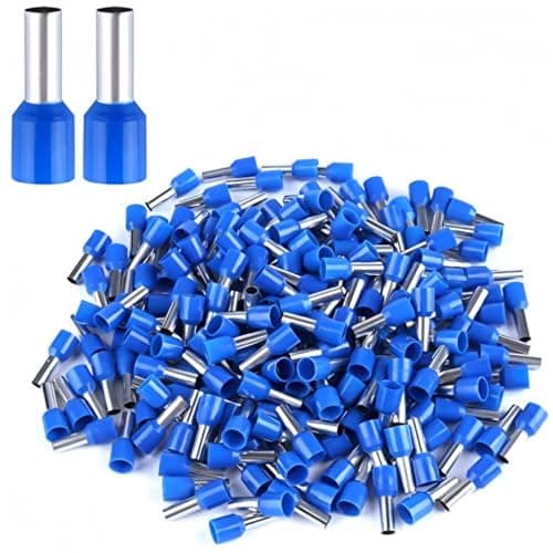 Image of ANSIEDIO 100Pcs Wire Terminal Ferrules 6mm² Terminal Crimp Connectors Insulated Electrical Ferrules (Blue)