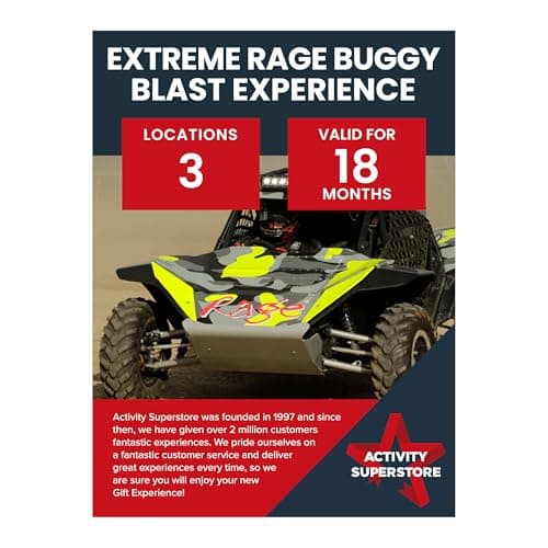 Image of Activity Superstore Extreme Rage Buggy Blast Gift Experience Voucher, 18-month Validity, Experience Days, Driving Gifts, Off Road Driving, Birthday Gifts