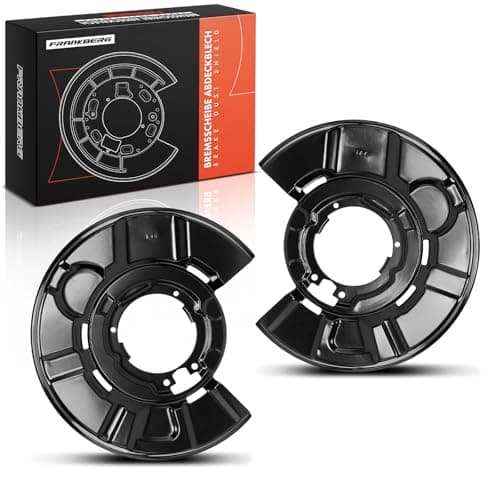Image of Frankberg 2x Brake Dust Shield Brake Disc Cover Rear Axle Compatible with 3 Series F30 F80 2.0L 3.0L 2011-2018 3 Series E90 2.0L-3.0L 2004-2018 3 Series E93 2.5L 3.0L 2006-2013 Replace# 34216762863