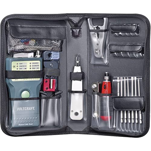 Image of VOLTCRAFT CT-5 Cable Tester Suitable for RJ-45, BNC, RJ-11, IEE 1394, USB