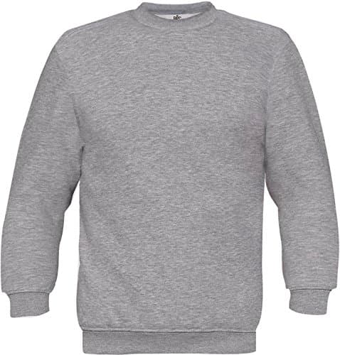 Image of B&C Set-In Sweatshirt, Heather Grey, L. WU600