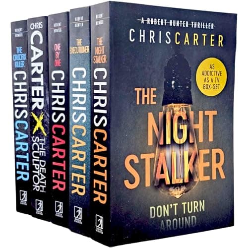 Image of Robert Hunter Series Vol. 1-5 by Chris Carter 5 Books Collection Set (The Crucifix Killer, The Executioner, The Night Stalker, The Death Sculptor & One by One)