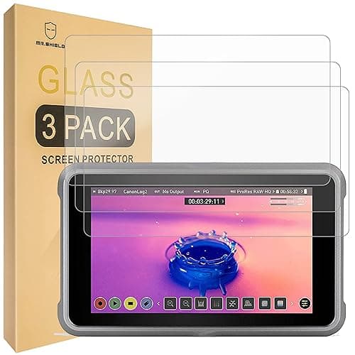 Image of Mr.Shield Screen Protector For Atomos Ninja V and Ninja V+ 5" [Tempered Glass] [9H Hardness] [3-Pack] Screen Protector