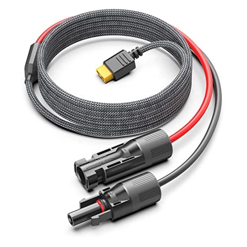 Image of KFD Solar Extension Cable Solar Connector to XT60 Plug Adapter P 3.5M Power Cable for Solar Panels Portable Power Station ECOFLOW River Anker SOLIX C200 C300 C800 C1000 Generator RV LiFePO4 Battery