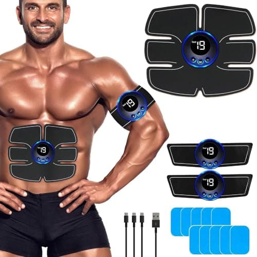 Image of Autagpen AB Muscle Stimulator: ABS Stimulator Electric Ab Stimulator for women men - EMS Ab Belt Trainer for abdominal arm- EMS Workout Equipment