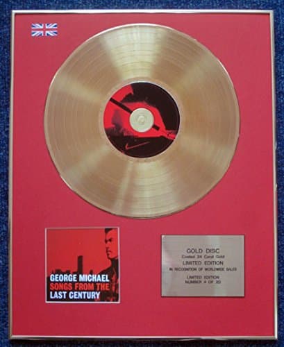 Image of George Michael - Limited Edition CD 24 Carat Gold Coated LP Disc - Songs from the Last Century