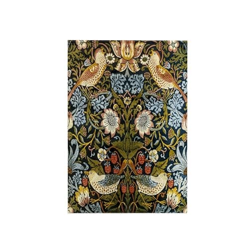 Image of 3dRose William Morris Strawberry Thief Pattern Towel, Multi-Colour, 15 x 22-Inch