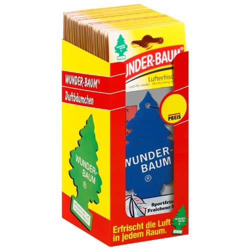 Image of Wunder-Baum 134203/24 Air Freshener Box of 24 Sports Freshness