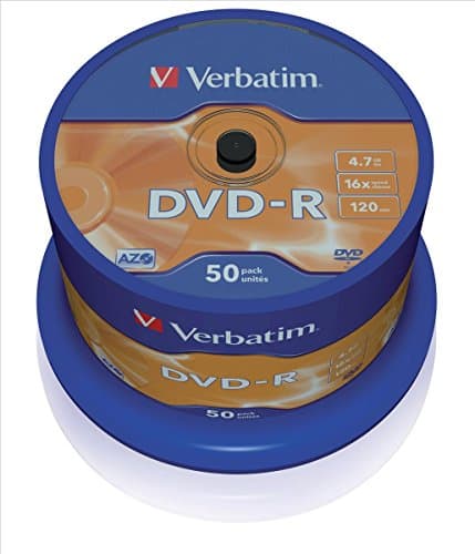 Image of Verbatim 43548 4.7GB 16x DVD-R Matt Silver - 50 Pack Spindle
