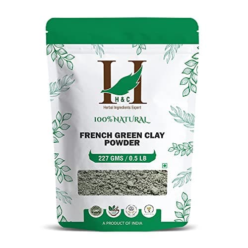 Image of H&C French Green Clay Powder - 227 Grams | For Cleanse And Detoxify Your Skin