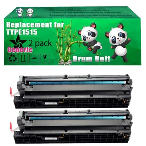 Image of Replacement TYPE1515 Drum Unit Compatible for Ricoh Aficio 1500 Series 1515 1515 f 1515 mf 1515ps 1515 Series MP 160 Series Printers, Up to 60000 Pages, Vivid Colors, Contains Chip (2-Pack Black)