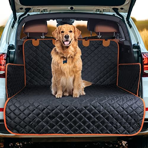 Image of JOEJOY Car Boot Protector - Boot Liner For Dogs Non-Slip | Dog Car Seat Cover Scratchproof & Dirt Resistant | Side & Bumper Protection | Adjustable Straps Boot Cover For Suvs Trucks Cars