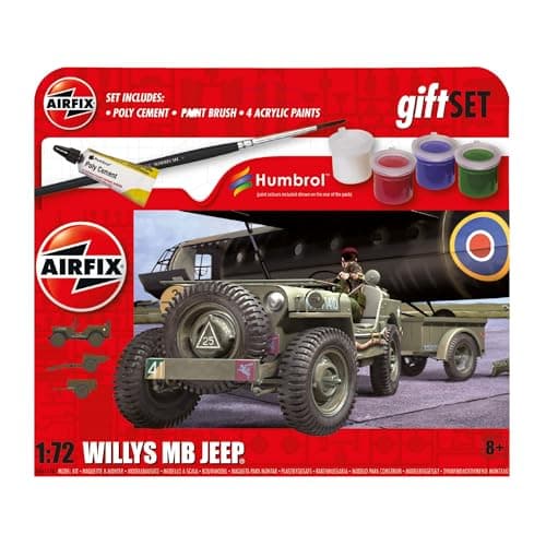 Image of Airfix A55117A Hanging Gift Set - Willys MB Jeep 1:72 Model Kit
