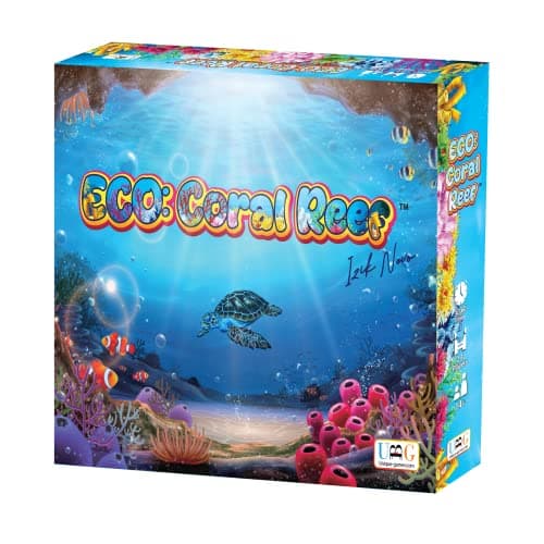 Image of ECO CORAL REEF | Strategic Tile-Laying Board Game | Colorful Tile Placement Tabletop Game | 2-4 Players | Playtime 30-60 min | by Unique Board Games (Standard Edition)