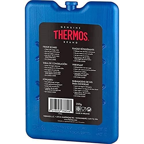 Image of 2 x Thermos Freeze Board Ice Pack Small Ice Block Flat Travel Ice Box Pack 200g